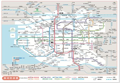 大板地圖|大阪景點地圖攻略｜搭地鐵玩大阪!! 最詳盡大阪景點地 